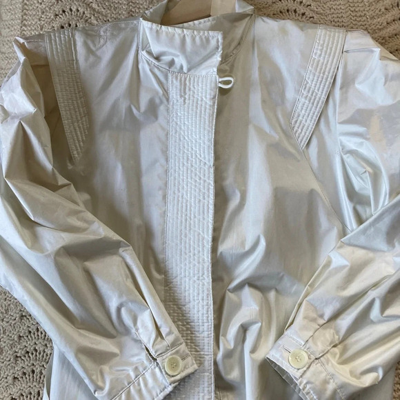 1980’s vintage women’s trench raincoat by Weatherwise by Micki!  New wave punk - Picture 7 of 12